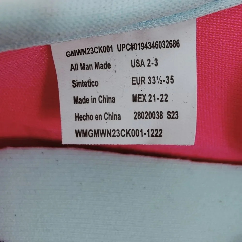 NWT Wonder Nation Toddler Girls' Neon Hot Pink Water Shoes, Sz 2-3